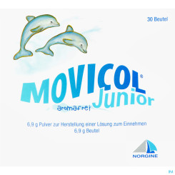 Movicol Pulver 6,9g Junior Aromafrei 30 Stück 