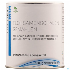 Flohsamenschalen gemahlen 500G 