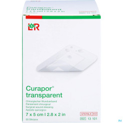 CURAPOR Wundverband steril transparent 5 x 7 cm 