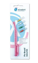 Miradent Interdental Intro Kit Pink Transparent 1 Halter + 4 Bürsten 