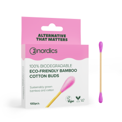 Nordics Bio Kosmetikstächen Bambus Pink 