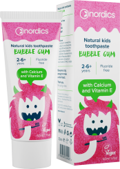 Nordics Zahnpasta Kids Bubble Gum ohne Fluor 50ml 