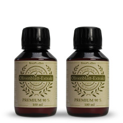 Olivenblattextrakt PREMIUM 90% 2x100 ml 
