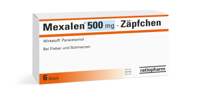 Mexalen® 500 mg-Zäpfchen 6 Stück 