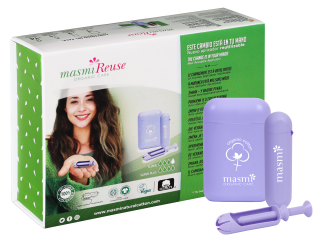 Bio Tampons mit Re-Use Applikator Super & Super Plus MASMI 