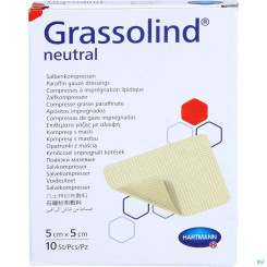 GRASSOLIND Salbenkompresse 5 x 5 cm 