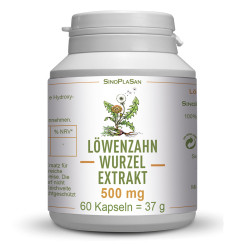 Löwenzahnwurzel-Extrakt 500 mg 60 Kapseln 