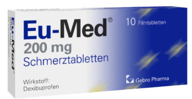Eu-Med Schmerztabletten 200mg 10 Stück 