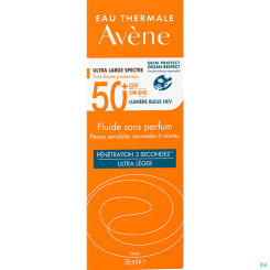 Avène Sonnenfluid Spf 50+ Ohne Duftstoffe 50ml 