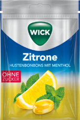 WICK ZITRONE & MENTHOL OHNE ZUCKER HUSTENBONBONS 72g 