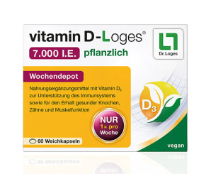vitamin D-Loges<sup>®</sup> 7.000 I.E. pflanzlich Weichkapseln 