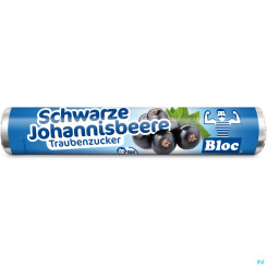 Bloc Traubenzucker Rollen Johannisbeere 42g 