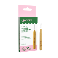 Nordics Öko Interdental Zahnbürste Bambus 0,45mm 