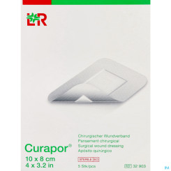 CURAPOR Wundverband steril weiß 10 x 8 cm neutral 