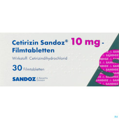 CETIRIZIN SAN FTBL 10MG 30ST 