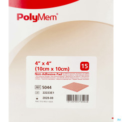 POLYMEM NON ADH 10X10 15ST 