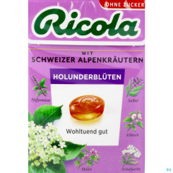 Ricola zuckerfrei Holunderblüte in der Box 50g 