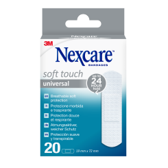Nexcare™ Soft Touch Universal Pflaster, 19 mm x 72 mm, 20/Packung 