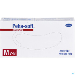 Peha-soft nitrile white Untersuchungshandschuh puderfrei M 