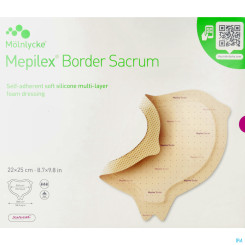 MEPILEX BORD SACRUM 22X25CM 5ST 