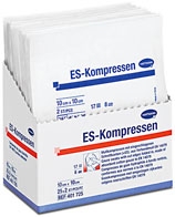 ES Mullkompresse steril 12-fach, 10 x 10 cm 50ST (25x2)   