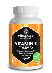 Vitamaze Vitamin B Complex hochdosiert vegan 