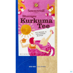 SONNENTOR KURKUMA TEE BLUMIG 18ST 