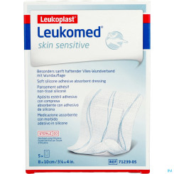 LEUKOMED SKIN SENS  8X10CM 5ST 