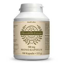 Olivenblattextrakt MONO 500mg Kapseln 180 Stk. 