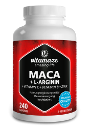 Vitamaze Maca 4:1 hochdosiert +L-Arginin 