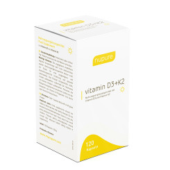 Nupure vitamin D3+K2 Kapseln 