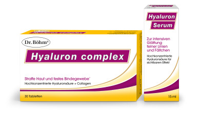 Dr. Böhm<sup>®</sup> Hyaluron complex Tabletten + Hyaluron Serum 