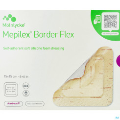 MEPILEX BORD FLEX 15X15CM 10ST 