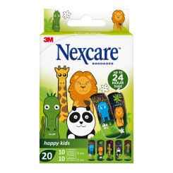 Nexcare™ Kinderpflaster Happy Kids Animals, assortiert 
