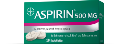 Aspirin® 500 mg Kautabletten 10 Stück 