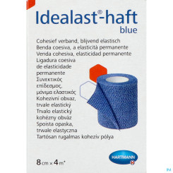 Elastische Binde Idealast haftend, blau, 4 m x 8 cm 