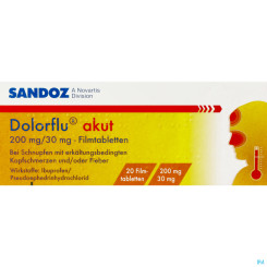 DOLORFLU AKUT FTBL 200/30MG 20ST 