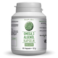 Omega-3 Algenöl DHA+EPA 60 Kapseln 