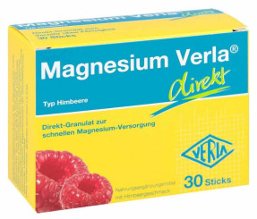 Magnesium Verla Direkt  Stick Himbeer 