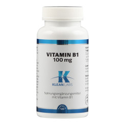 Vitamin B1 100 mg Klean Labs Kapseln 