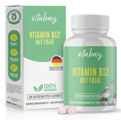 Vitabay Vitamin B12 mit Folat Lutschtabletten 