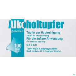 ALKOHOLTPF 3X3CM NEU 100ST 