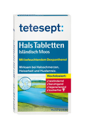 Tetesept Hals & Rachen Tabletten mit Isländisch Moos 