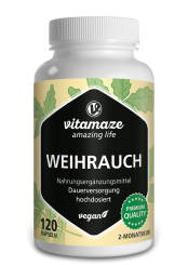 Weihrauch hochdosiert 900 mg Tagesdosis, vegane Kapseln 