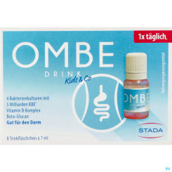 OMBE Drink Trinkfläschchen Kids mit Vitamin C 8 Stück 