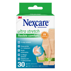 Nexcare™ Ultra Stretch Comfort Flexible Pflaster, assortiert, 30/Packung 