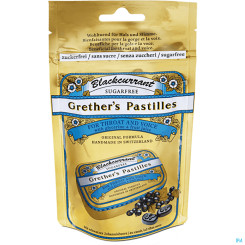 Grethers Pastilles Blackcurrant zuckerfrei 