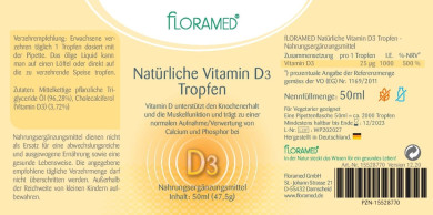 Floramed Vitamin D3 Tropfen natürlich 