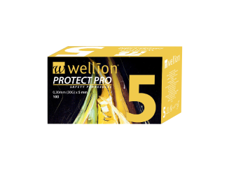 Wellion PROTECT PRO Sicherheitspennadeln 5mm (Safety Pennadeln) 