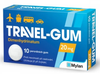 Travel Gum Kaugummi Dragee 20mg 10 Stück 